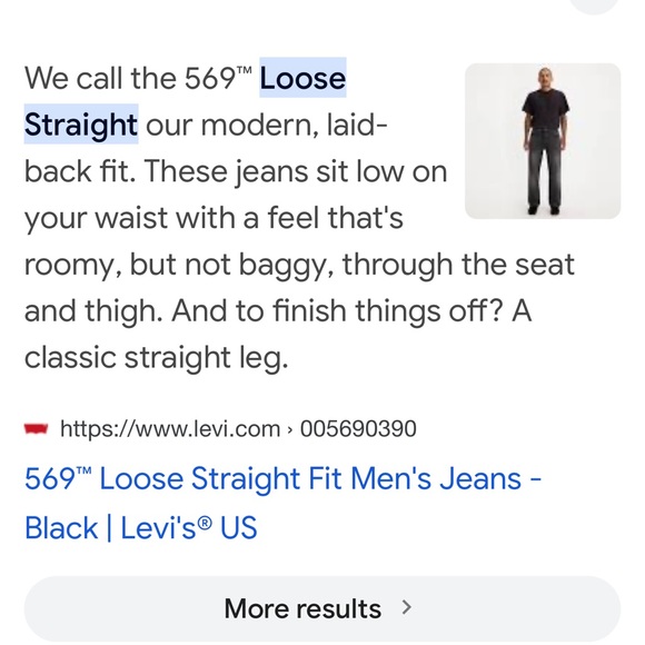 Men’s Levi’s 569 grey 36W x 30L see description - Picture 2 of 15